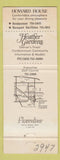 Matchbook Cover - Howard House  Denver Colorado