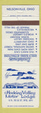 Matchbook Cover - Hocking Valley Motor Lodge Nelsonville OH