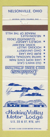 Matchbook Cover - Hocking Valley Motor Lodge Nelsonville OH