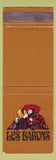 Matchbook Cover - Les Barons Los Gatos CA