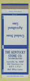 Matchbook Cover - Kentucky Stone Louisville KY Agricultural Lime