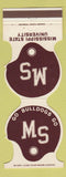 Matchbook Cover - Mississippi State Bulldogs Football 1985 Eudora Hernando Bank