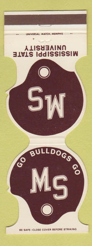 Matchbook Cover - Mississippi State Bulldogs Football 1985 Eudora Hernando Bank