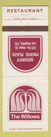 Matchbook Cover - The Willows Restaurant Los Angeles CA