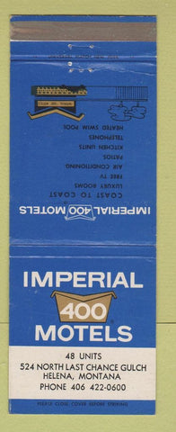 Matchbook Cover - Imperial 400 Motel Helena MT