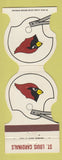 Matchbook Cover - St Louis Cardinals Football