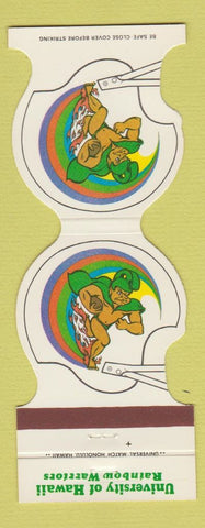 Matchbook Cover - University of Hawaii Football Rainbows 1980 Liberty Bank
