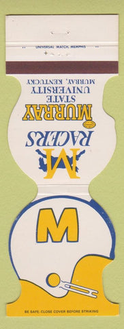 Matchbook Cover - Murray Racers Football Murray KY 1980 bank