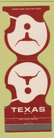 Matchbook Cover - Texas Longhorns Football 1973 Bank Austin TX WEAR Jewelite