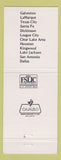 Matchbook Cover - Guaranty Federal Bank Galveston Dickinson Houston Dallas TX