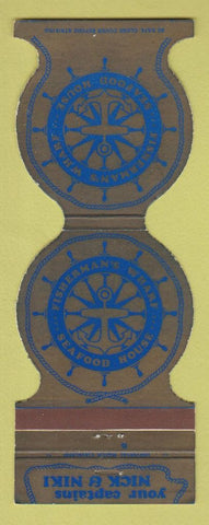 Matchbook Cover - Fisherman's Wharf Seafood House Parma Heights Bedford OH