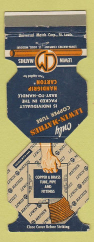 Matchbook Cover - Lewin Mathes Pipe Fittings St Louis MO WEAR