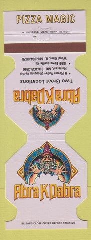 Matchbook Cover - Abra K Dabra Pizza Wood River IL Florissant MO