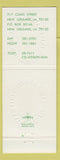Matchbook Cover - Euro Pirates International New Orleans LA