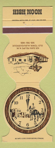 Matchbook Cover - High Noon Restaurant Albuquerque NM