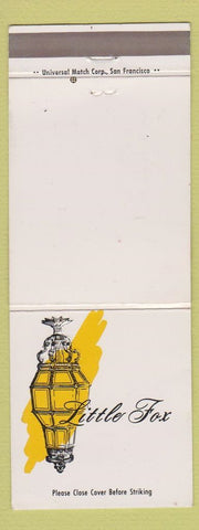 Matchbook Cover - Little Fox San Francisco CA