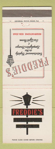 Matchbook Cover - Freddie's Steak House Fern Park LA