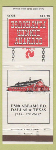 Matchbook Cover - Country Dinner Playhouse Dallas TX