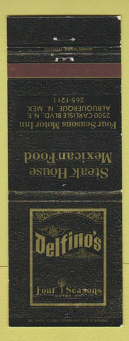 Matchbook Cover - Delfino's Steak House Mexican food Albuquerque NM