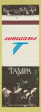 Matchbook Cover - Piedmont Airlines Tampa FL flamingos