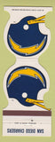 Matchbook Cover - San Diego Chargers Football 1982 Fastman's San Diego CA