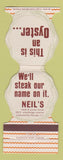 Matchbook Cover - Neil's Steak & Oyster House Wildwood by the Sea NJ