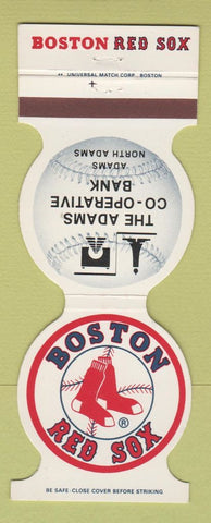 Matchbook Cover - Boston Red Sox Baseball COOP Bank Adams MA 1982