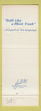 Matchbook Cover - Mack Trucks 75th Tupelo MS Memphis TN