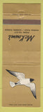Matchbook Cover - McKown's Dunedin FL restaurant WEAR