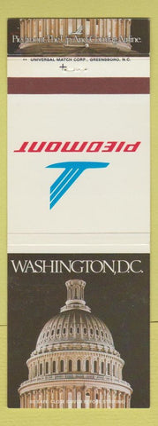 Matchbook Cover - Piedmont Airlines Washington DC