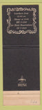 Matchbook Cover - Le Gourmet Restaurant Sutton House Washington DC WEAR