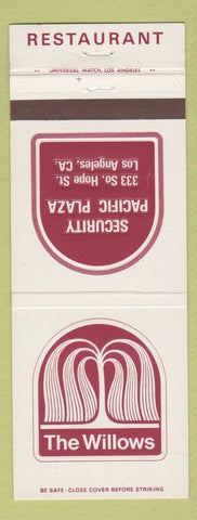 Matchbook Cover - Willows Restaurant Los Angeles CA