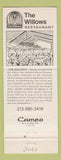 Matchbook Cover - Willows Restaurant Los Angeles CA