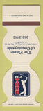 Matchbook Cover - PGA Tour Golf Flame of Countryside IL