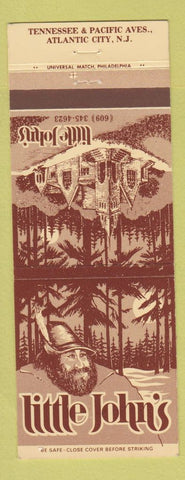 Matchbook Cover - Little John's Atlantic City NJ