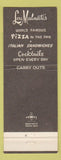 Matchbook Cover - Lou Malnatti's Pizza Lincolnwood Elk Grove Village IL