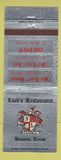 Matchbook Cover - Look's Restaurants Houston TX