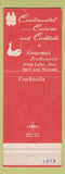 Matchbook Cover - Nick's Fishmarket Marine Surf Hotel Waikiki Hawaii Red Vest