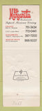 Matchbook Cover - La Margarita Restaurants Mexican Chicago Morton Grove IL