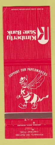 Matchbook Cover - Kimberly State Bank WI