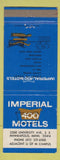 Matchbook Cover - Imperial 400 Motel Minneapolis MN