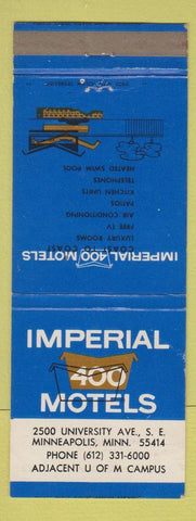 Matchbook Cover - Imperial 400 Motel Minneapolis MN