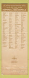 Matchbook Cover - Imperial 400 Motel Minneapolis MN