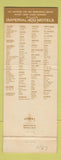 Matchbook Cover - Imperial 400 Motel Billings MT