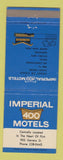 Matchbook Cover - Imperial 400 Motel Flint MI