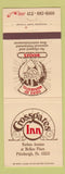 Matchbook Cover - Crossgates Inn Pittsburgh PA
