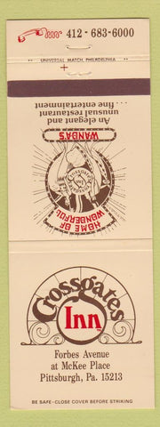 Matchbook Cover - Crossgates Inn Pittsburgh PA