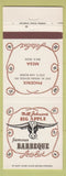 Matchbook Cover - Bill John's Big Apple BBQ Mesa Phoenix AZ