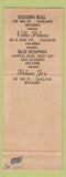 Matchbook Cover - Peluso's Restaurant Oakland San Leandro CA
