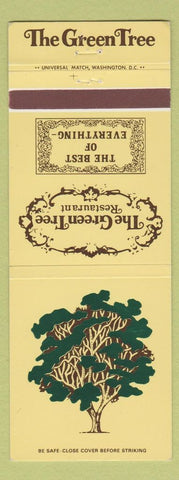 Matchbook Cover - The Green Tree Restaurant Leesburg VA